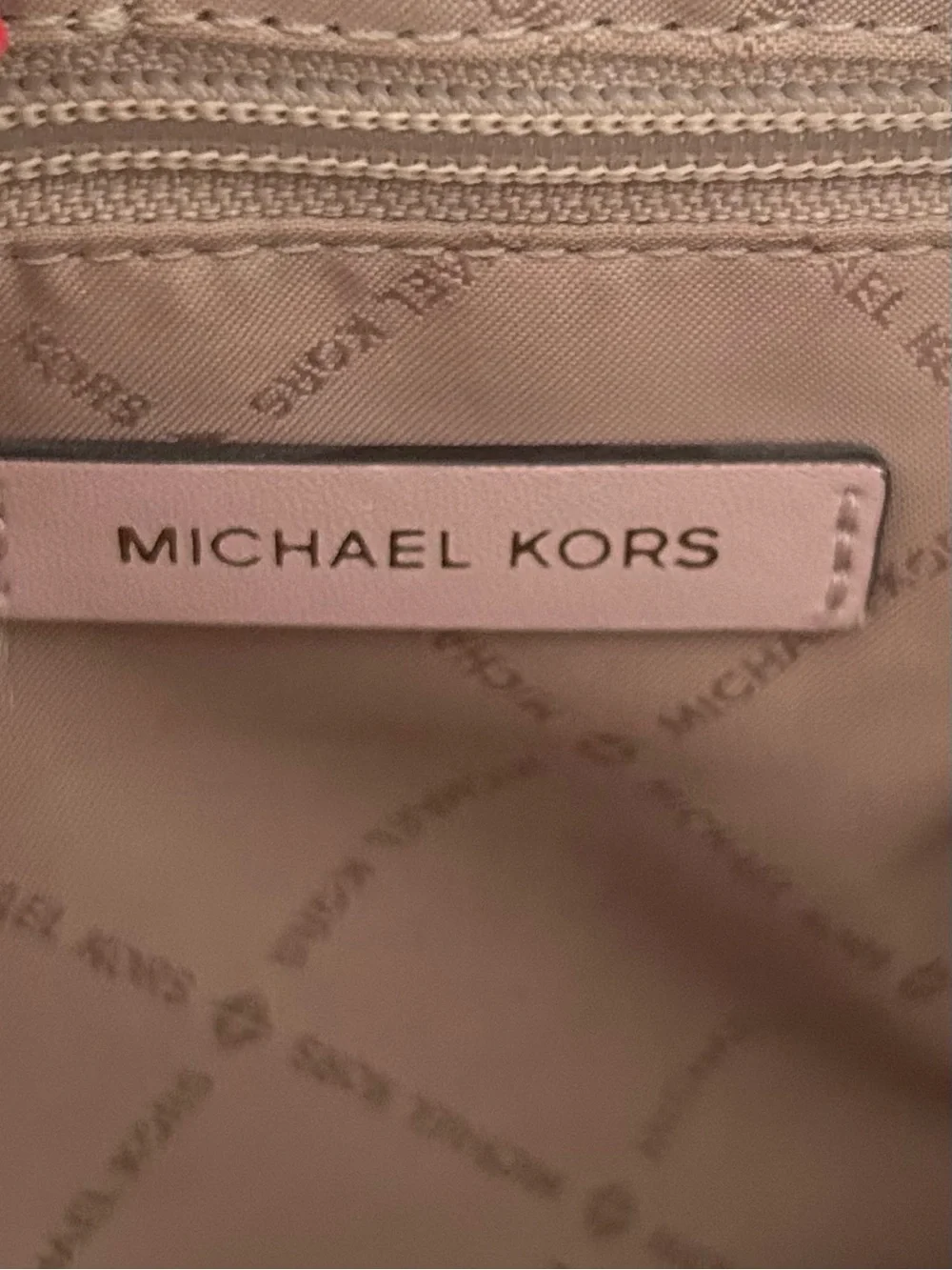 Michael Kors Pink Saffiano Leather Satchel structured crossbody
